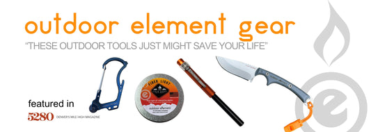 outdoor element gear:  "These outdoor tools just might save your life" , featured in 5280 Denver's Mile High Magazine