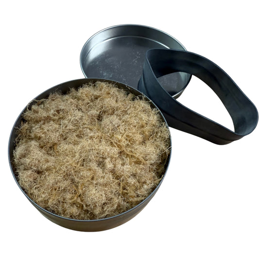 Fiber Light by Outdoor Element, open round tin