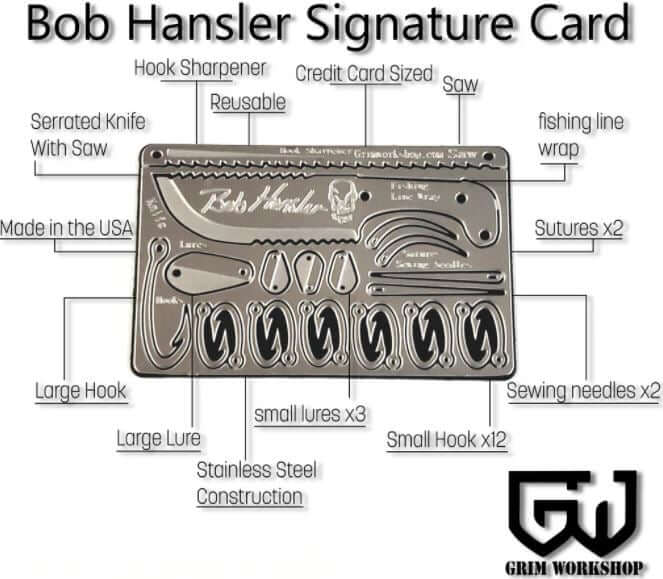 Grim survival card Bob Hansler Signature