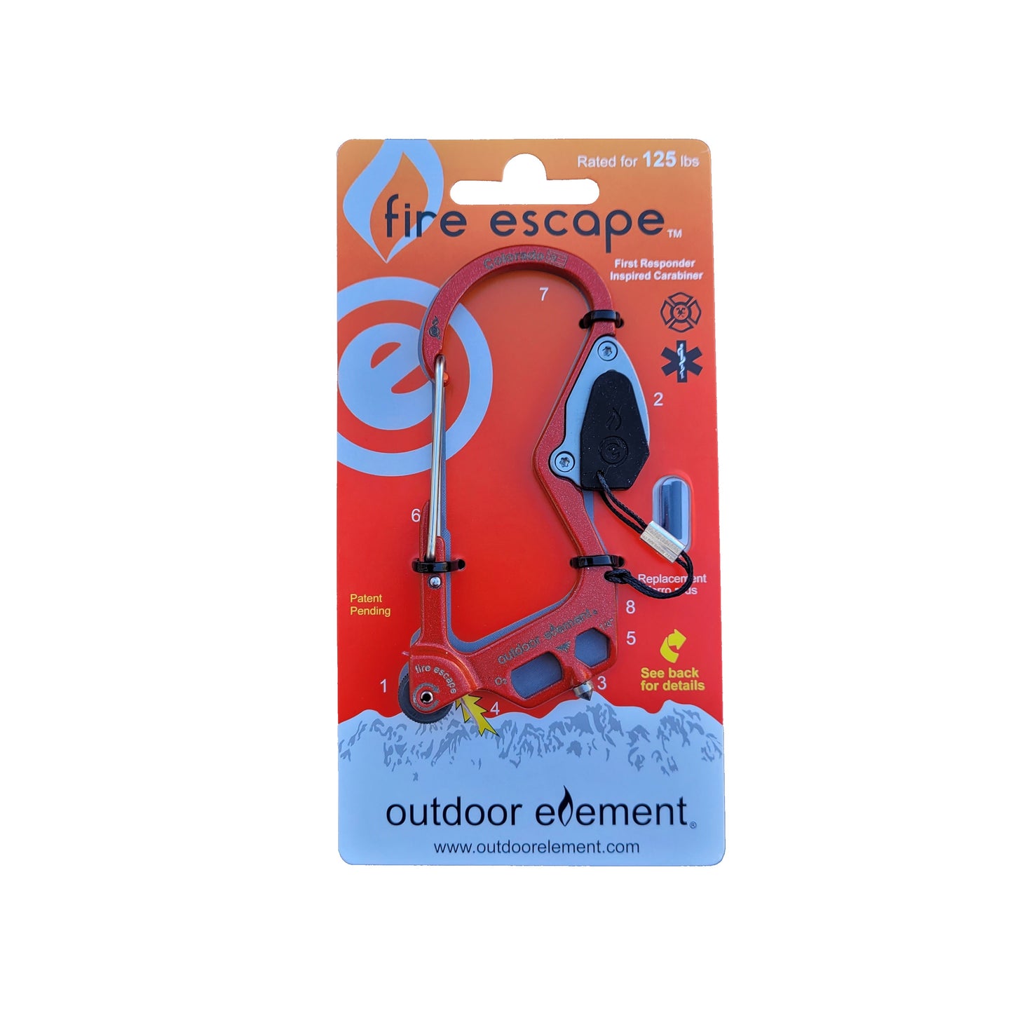 Red Fire Escape in packaging