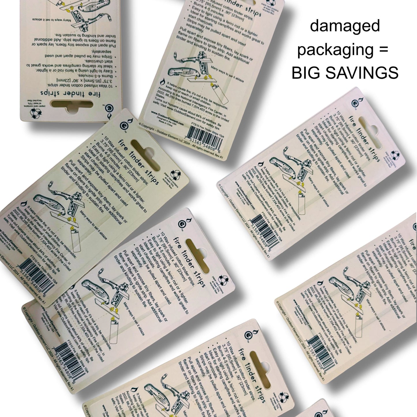 CLOSEOUT: Fire Tinder Sheets