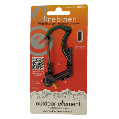 Firebiner: Fire-starting Multitool Carabiner