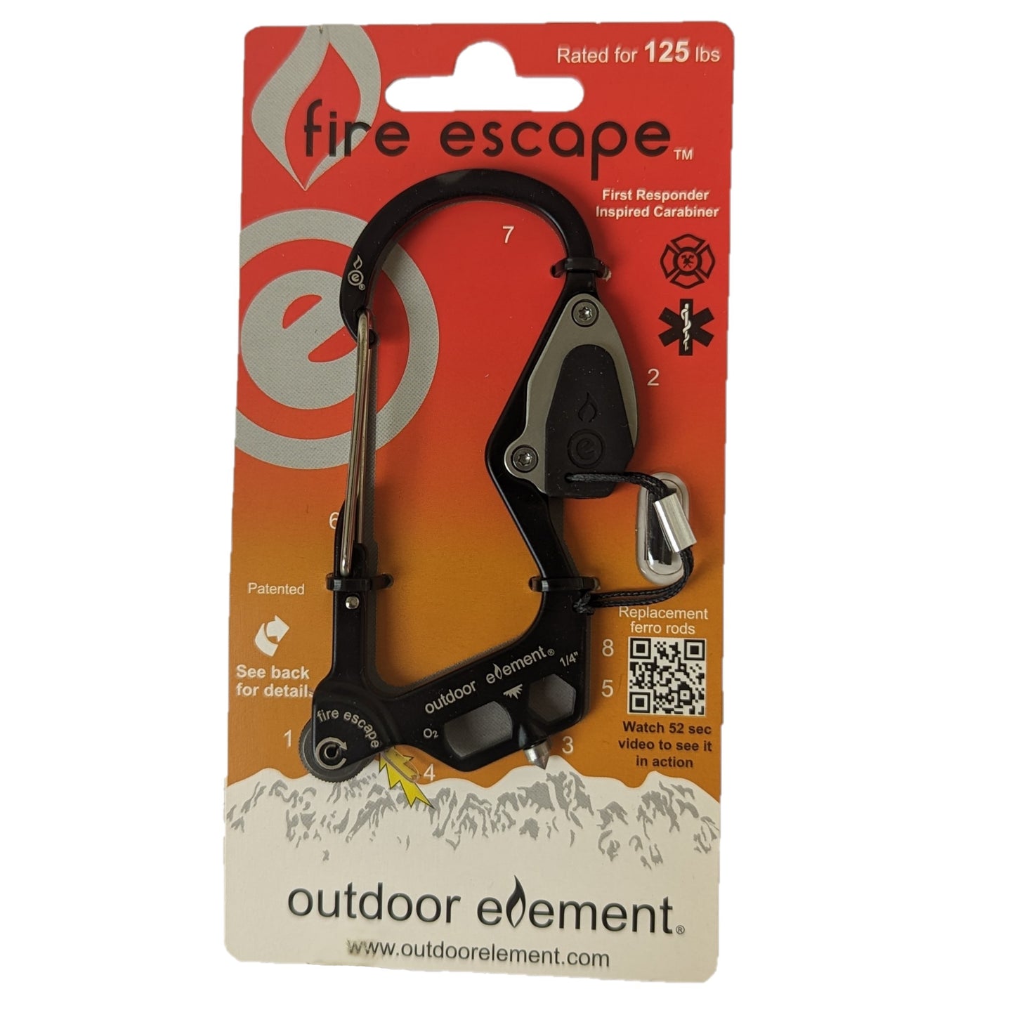 Fire Escape: Fire-Starting Multitool Carabiner