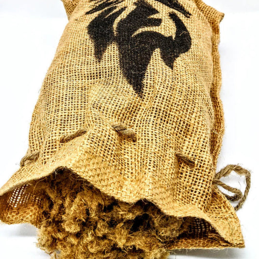 A 1 pound bag of Fiber Light fiber tinder fire starter