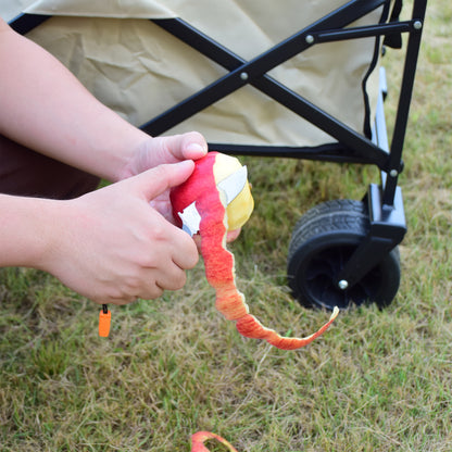 slicer feather peeling an apple
