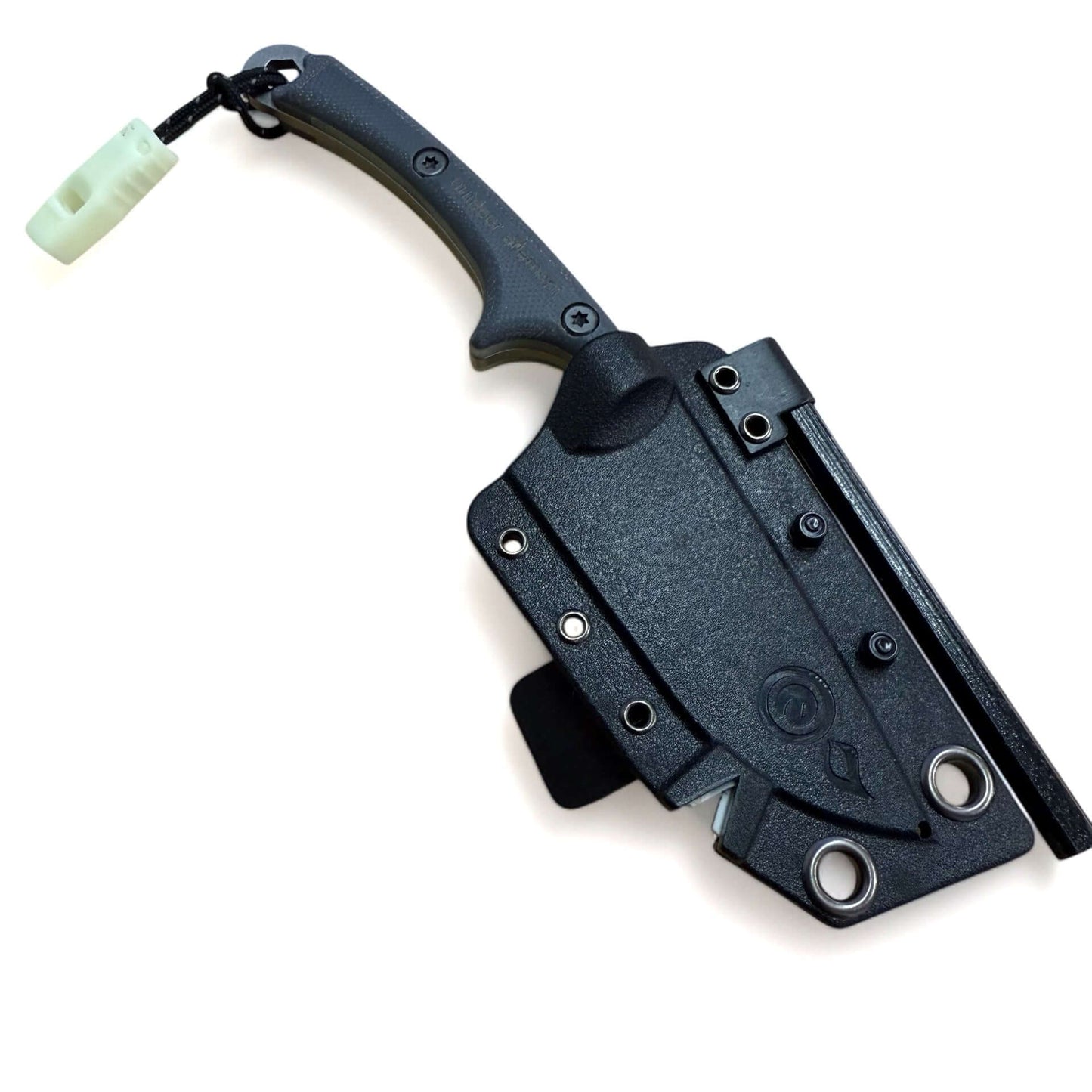 glow scout feather knife with sheath and belt clip