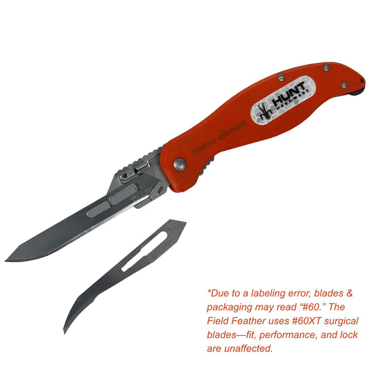 Outdoor Element Field Feather replaceable blade hunting knife with fire starter