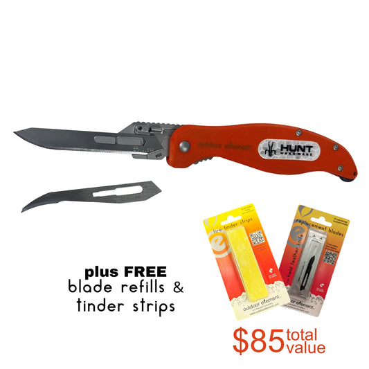 Field Feather Folding Replaceable Blade Knife