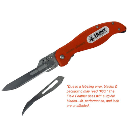 Field Feather Folding Replaceable Blade Knife