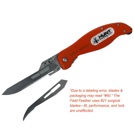 Field Feather Folding Replaceable Blade Knife