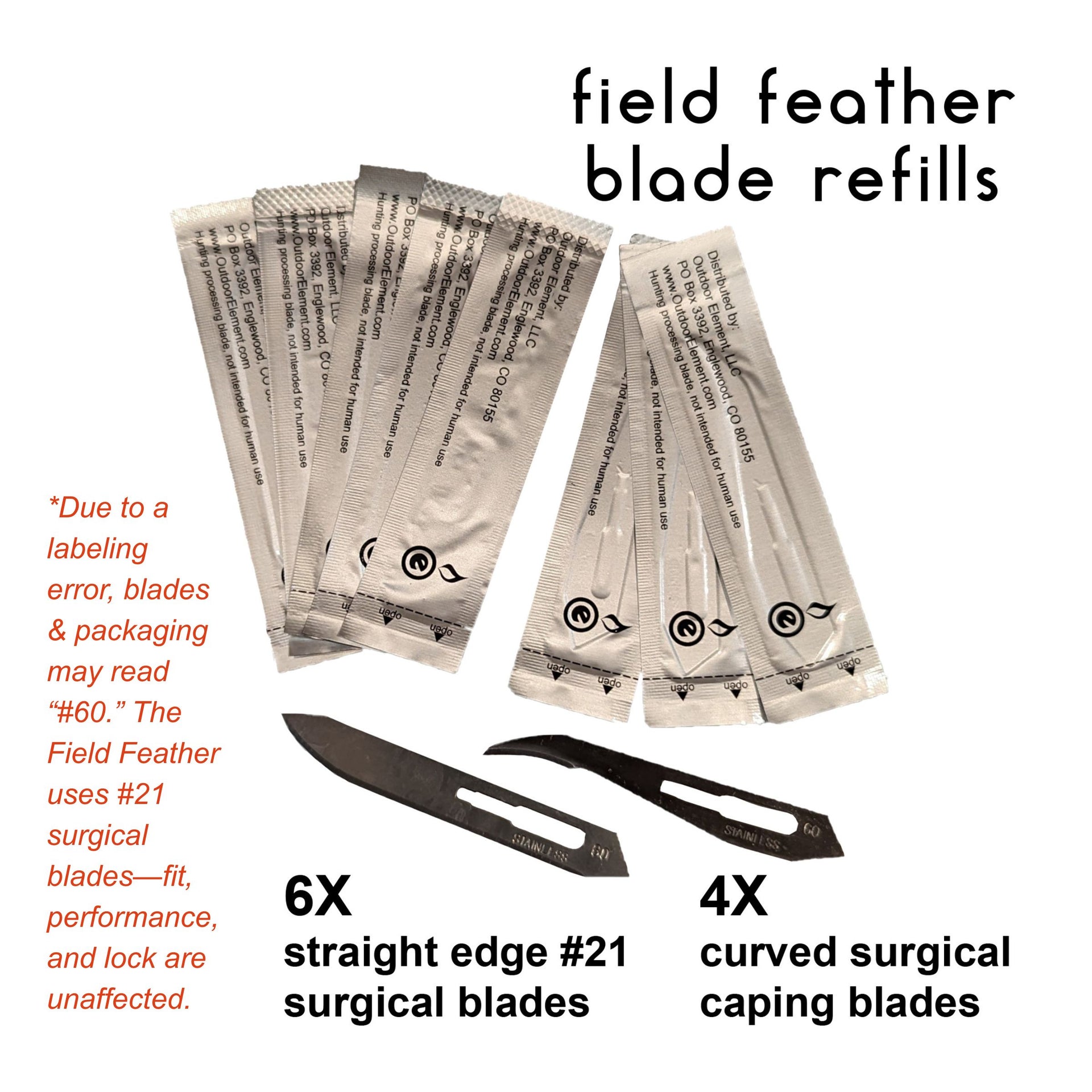Hunting Surgical Blade Replacements 10pk – Outdoor Element
