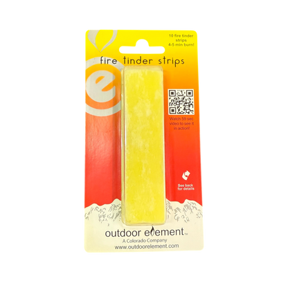 fire tinder strips in packaging