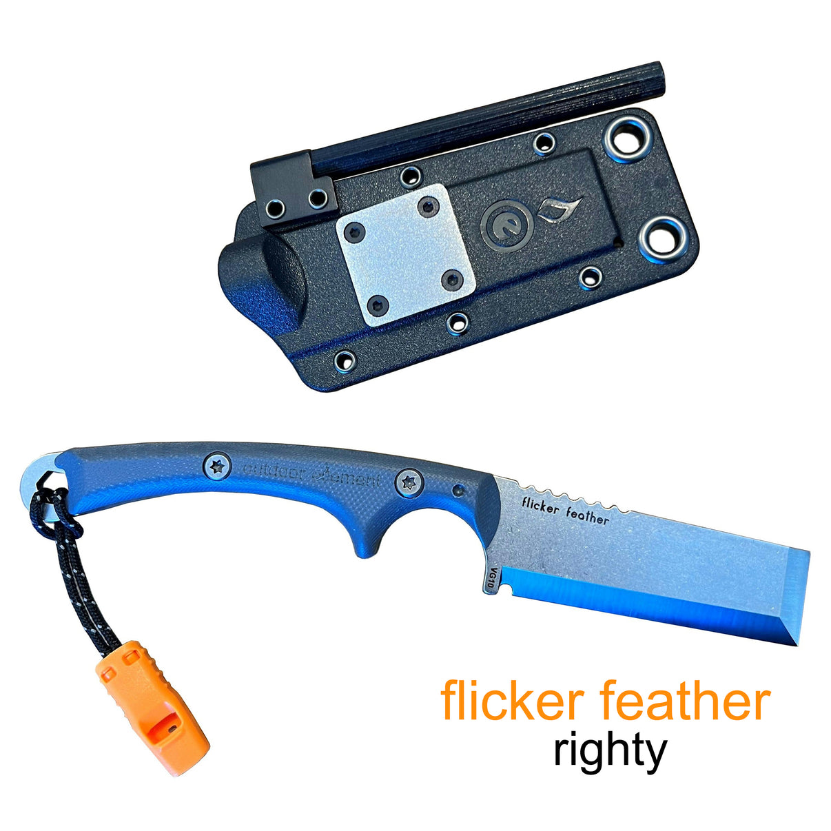 Flicker Feather Survival EDC Chisel Blade – Outdoor Element
