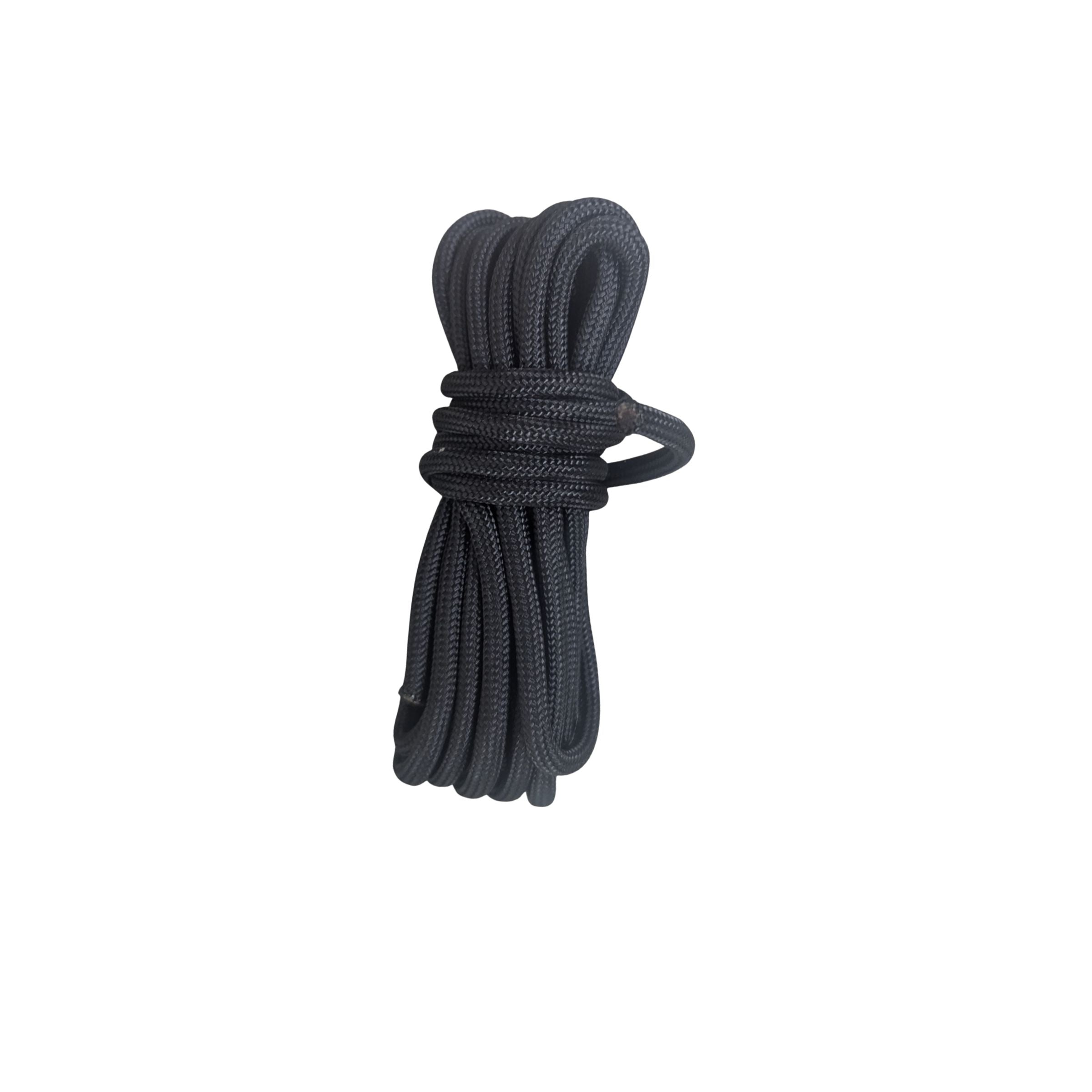 Corda Paracadute Multifunzione 9 Trecce – 5mm X 100 Metri – Per Campeggio, Survival, Tende – Colore Nero