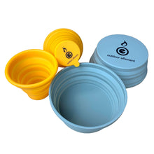 Load image into Gallery viewer, Double Diner Camp silicone cups and bowls
