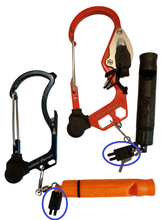 Load image into Gallery viewer, ferro rod holder for 2 ferrocerium rods EverSpark firebiner fire escape
