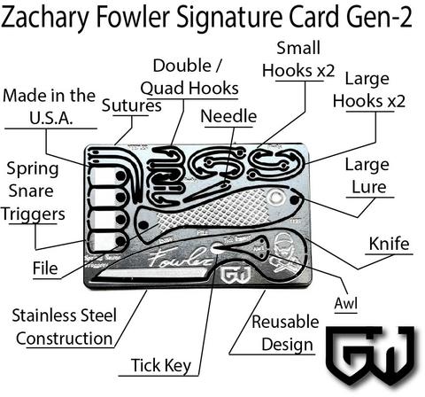 Zachary Fowler Signature Survival Card Gen 2