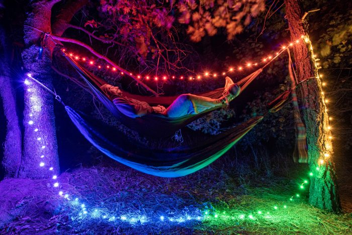 campingtisch light REVEL GEAR Trail Hound 30 ft USB Lights, Rainbow