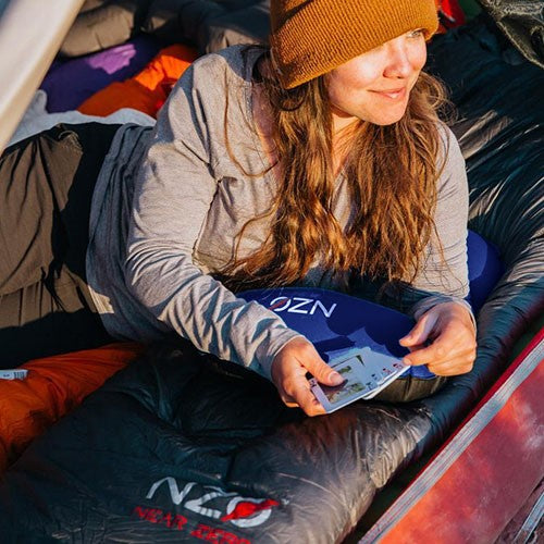 Near Zero Ultralight Inflatable Camping Pillow - 3 oz, Blue